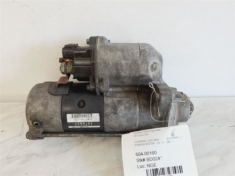 Starter Motor Fits 09-18 DODGE 2500 PICKUP 574435