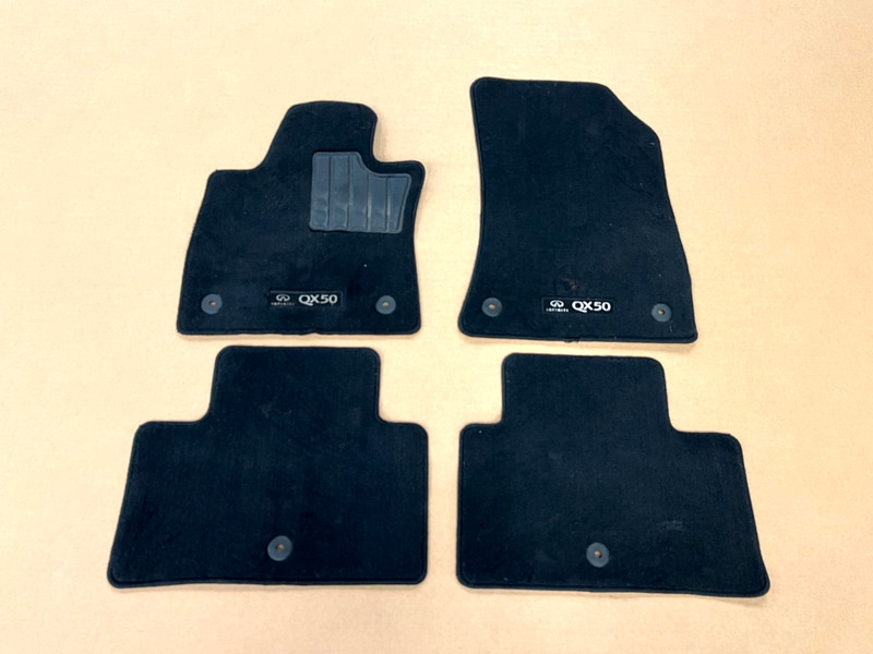 ⭐2019-2020 INFINITI QX50 FRONT & REAR FLOOR CARPET MATS COVER SET OEM LOT2742