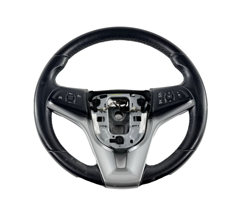 OEM 2011-2015 Chevy Cruze Steering Wheel Black Leather W/ Audio & Cruise Control