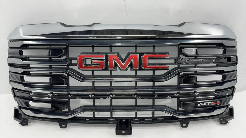 2022-2024 GMC Sierra 1500 Grill At4 W/o Surround Broken Tab On Logo Scratch