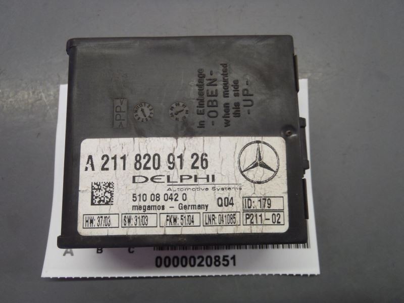Anti Theft Alarm Security Module Fits 2002-2006 Mercedes Benz C230 Sedan 50719