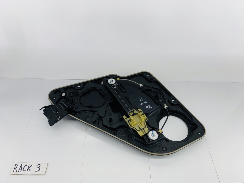 11-21 JEEP GRAND CHEROKEE REAR LEFT DOOR WINDOW GLASS REGULATOR & CARRIER OEM