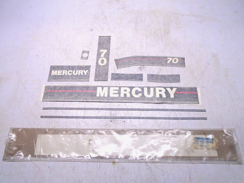 W5 Mercury Quicksilver Decal Set 37-43529A89 - Not a Complete Set