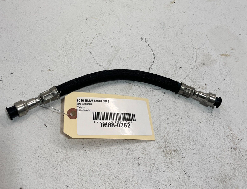 2017-2018-2019-2020 BMW 430XI 2.0L HIGH PRESSURE FUEL PUMP LINE HOSE TUBE OEM