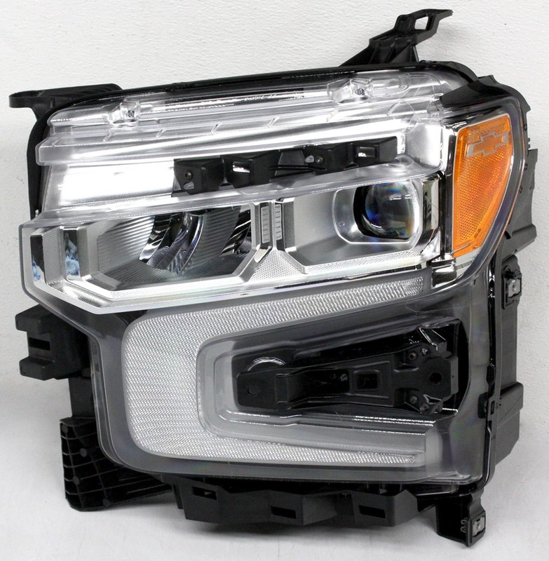 OEM Left Driver Side LED Headlamp For Chevy Silverado Chrome 85594439