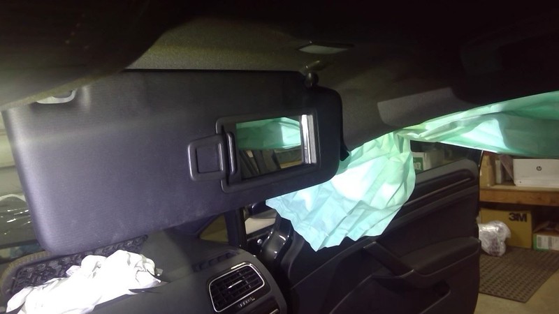 Passenger Right Sun Visor Illuminated Fits 15-21 GOLF 1785018