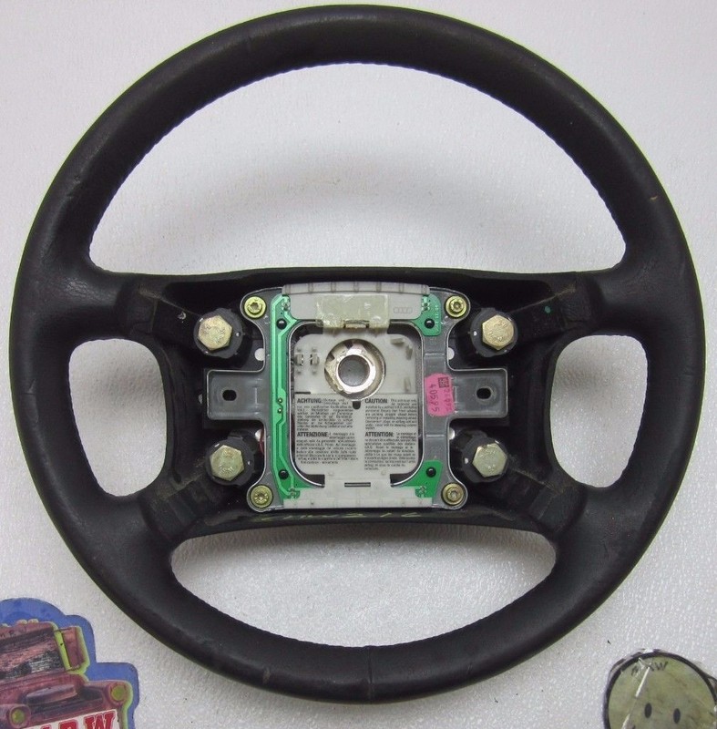 STEERING WHEEL LEATHER WRAPPED USED BLACK for 95 97 1995 1997 1996 96 AUDI A6