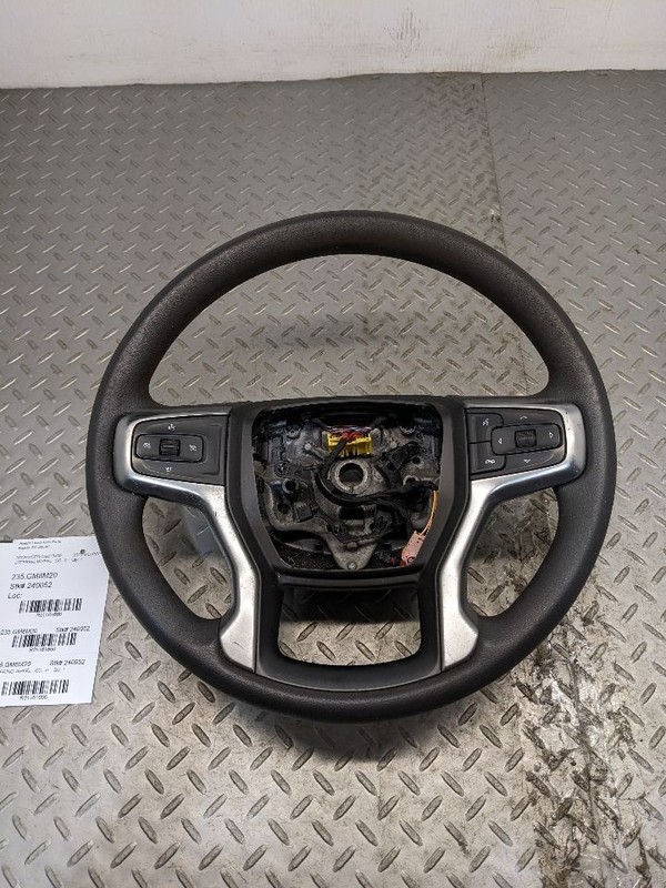 OEM 19-23 Chevy Silverado Tahoe Suburban GMC Black Gray Leather Steering 1161666