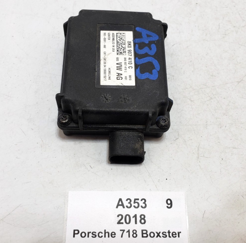 ✅ 17-24 OEM Porsche 718 Boxster 982 Garage Door Opener Control Module 36k