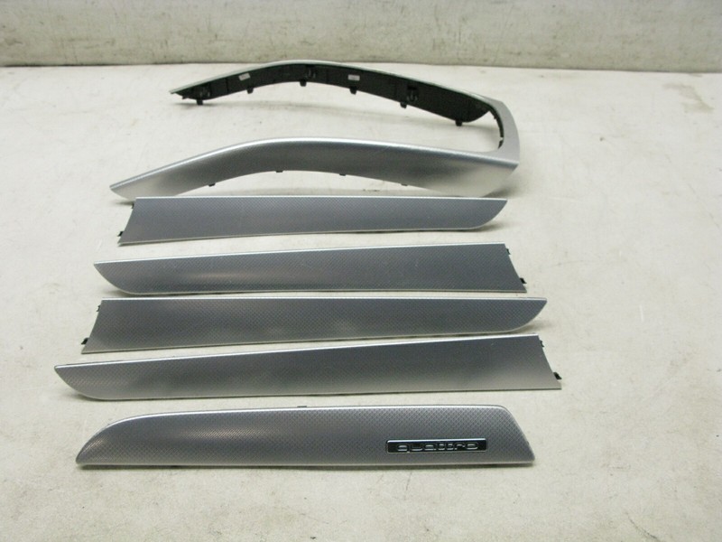 08-16 AUDI B8 A4 S4 RS4 DASHBOARD DOOR PANEL INTERIOR ALUMINUM TRIM SET OEM 1029