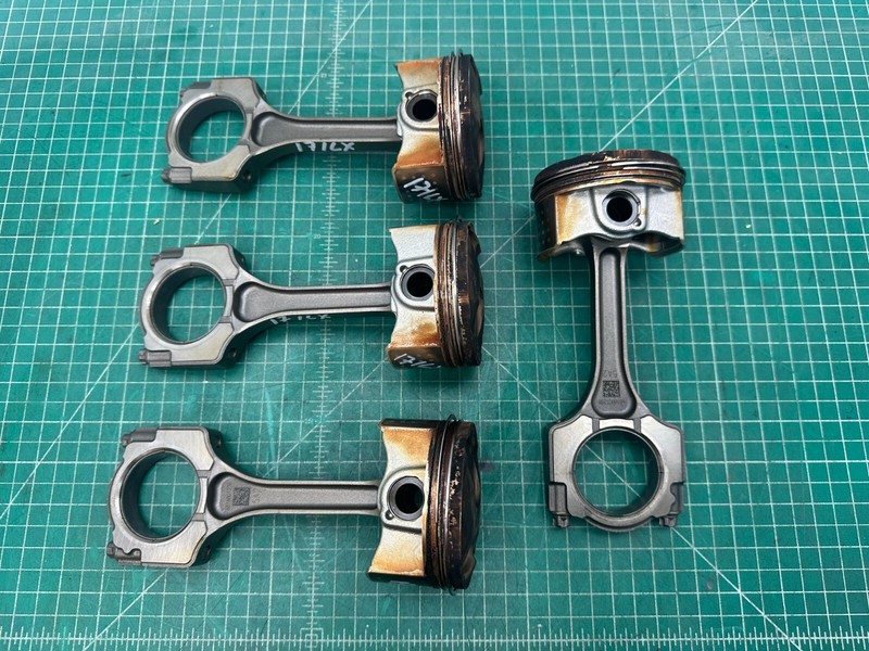 15-22 Acura ILXTLX 2.4L engine PISTON WITH CONNECTING ROD SET OF 4 OEM