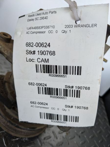 AC Compressor Fits 03-06 WRANGLER 966651