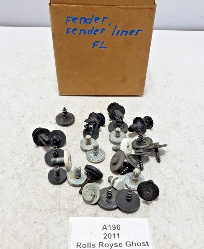 ✅ 10-14 OEM Rolls Royce Ghost RR4 Front Left Driver Fender Bolts Hardware SET