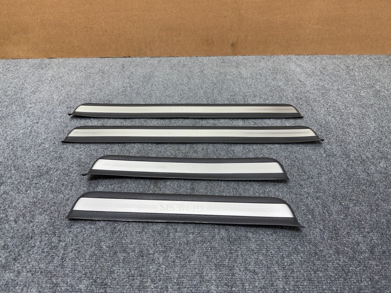 GENESIS G80 2021-2025 OEM FRONT REAR LEFT RIGHT SCUFF PLATE DOOR SILL SILLS SET