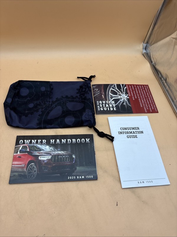2025 Dodge Ram 1500 Owners Manual Quick Start Guide With Case Included