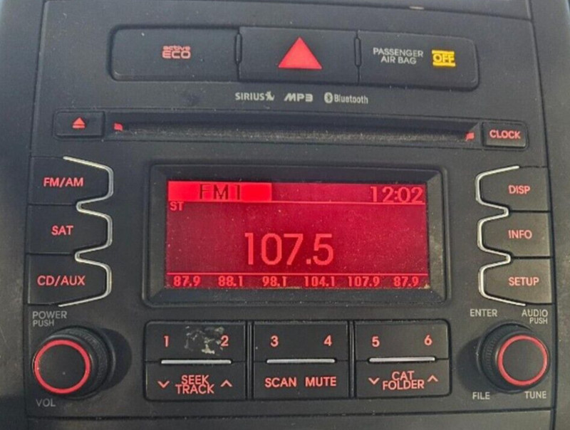 2013 Kia Soul Radio Assembly Display AM/FM/CD/SAT 96170-2K110WK