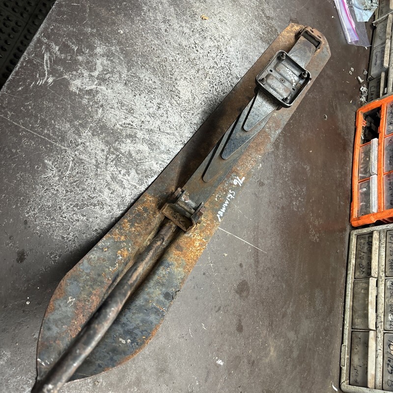 1976 Evinrude Skimmer 440 Vintage Snowmobile Front Ski With Leaf Spring