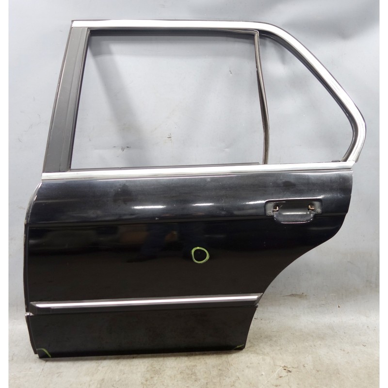 1985-1991 BMW E30 3-Series Sedan Left Rear Door Shell Schwarz Black OEM