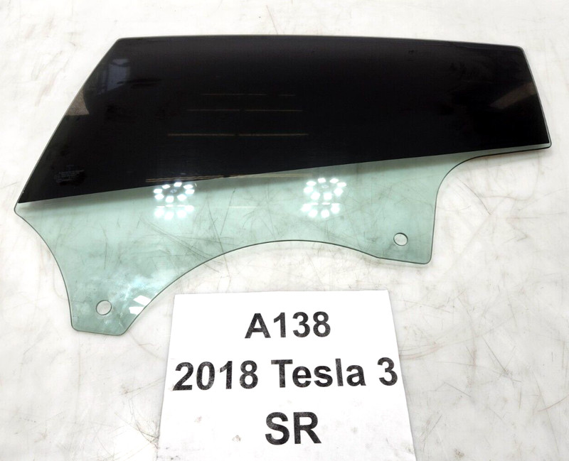 ✅ 2017-2020 OEM Tesla Model 3 Rear Left Driver Side Door Window Glass Tinted