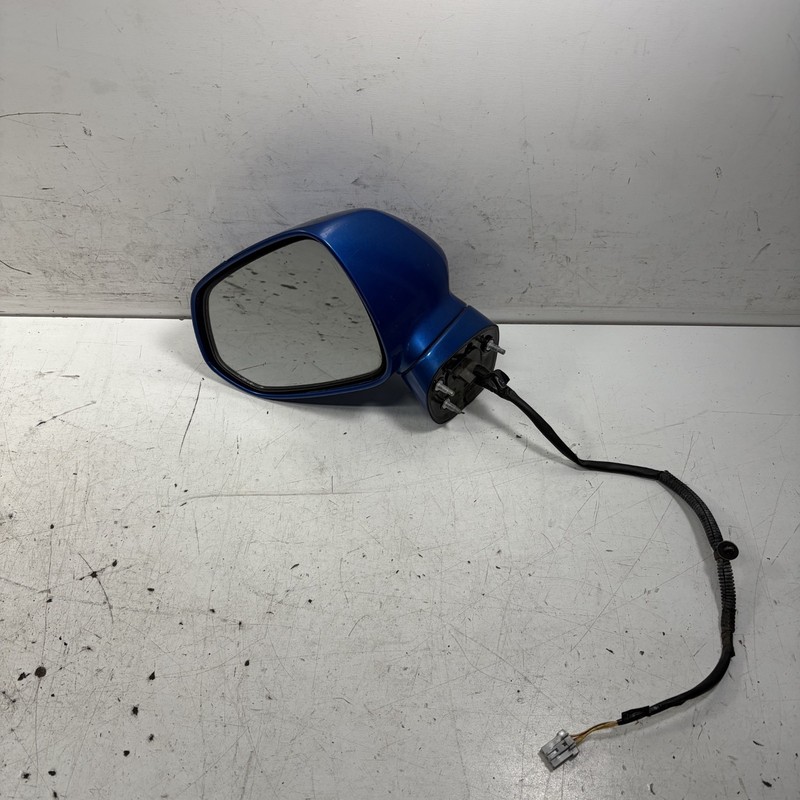 07-08 Honda Fit Left Driver Door Mirror Blue 76250-SLN-A01ZA OEM