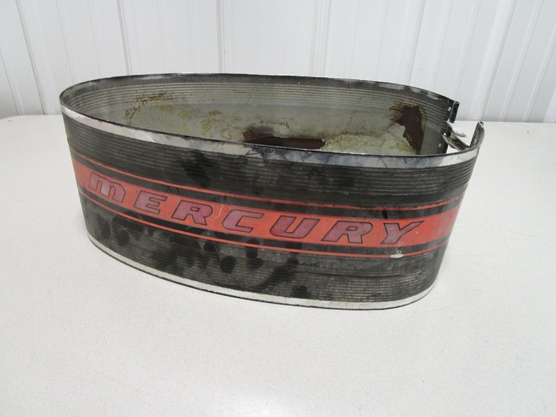 2118-2656A2 Mercury 500 Outboard Red Black Metal Wrap Around Cowl Cowling 50 Hp