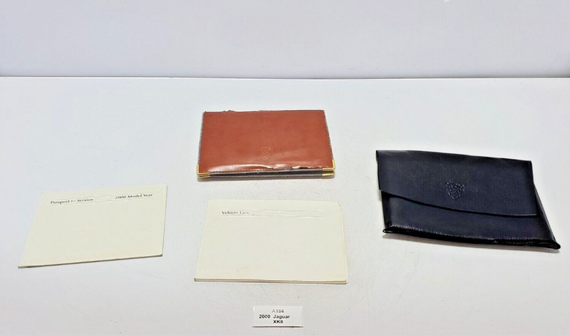 ✅ 2000 OEM Jaguar XK8 Royal Charter Care Owners Manual Book Wallet Case SET