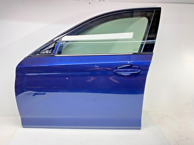 17-23 BMW G30 5 Series M5 Front Left Driver Door Shell Complete Panel Blue OEM✅