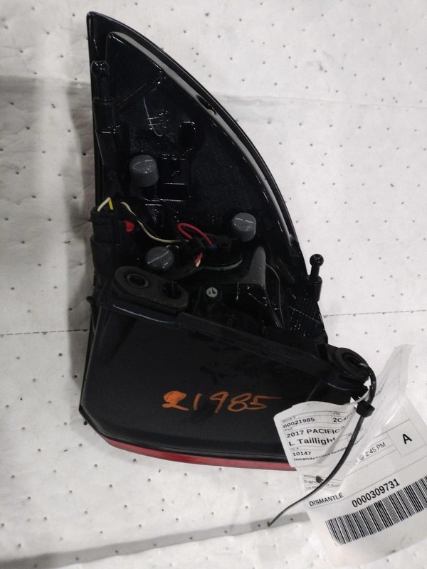 2017 Chrysler Pacifica Left Tail Light Assembly - Used, Red, 114K Miles