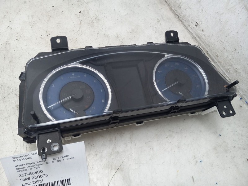 15 16 17 TOYOTA CAMRY SPEEDOMETER CLUSTER 83800-0X730 CONFIRM ID