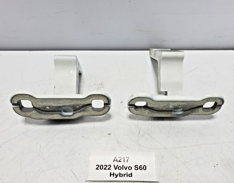 ✅ 19-23 OEM Volvo S60 Rear Left Driver Side Door Hinge Upper Lower White