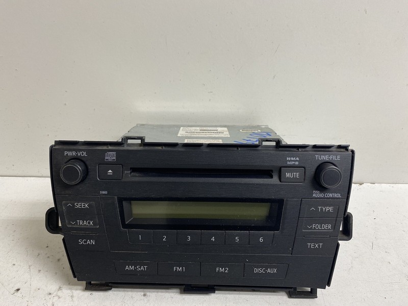 2010-2011 Toyota Prius NON-NAV Radio Stereo 2 DIN Disc CD Player 86120-47290 Oem