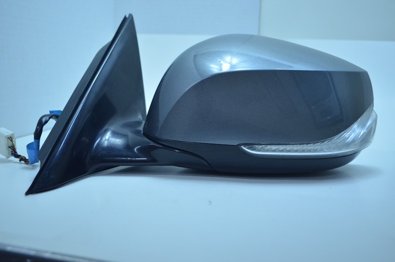 14-18 INFINITI Q50 FRONT LEFT DRIVER DOOR SIDE VIEW MIRROR GRAY OEM