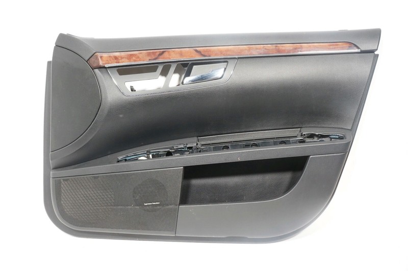 07 08 09 MERCEDES-BENZ S550 W221 FRONT RIGHT PASSENGER DOOR PANEL TRIM BLACK OEM