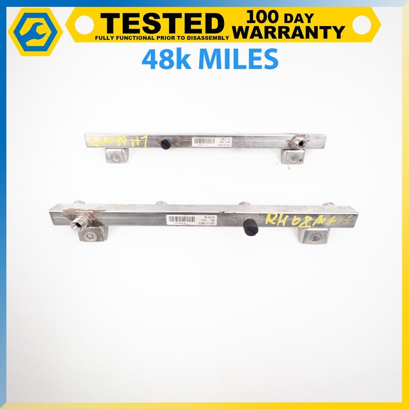 04-19 MASERATI GRANTURISMO QUATTROPORTE RIGHT & LEFT FUEL INJECTOR RAIL LINE OEM