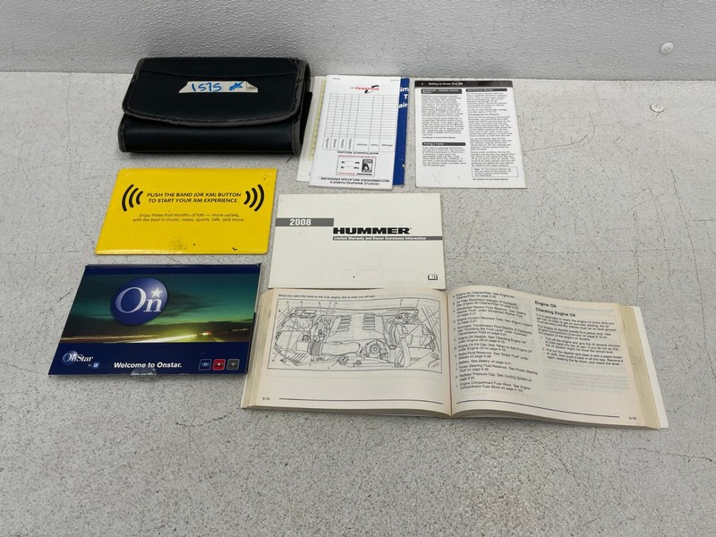 2008 08 Hummer H3 Owners Operators Manual Booklet Set W/Case 1575 OEM