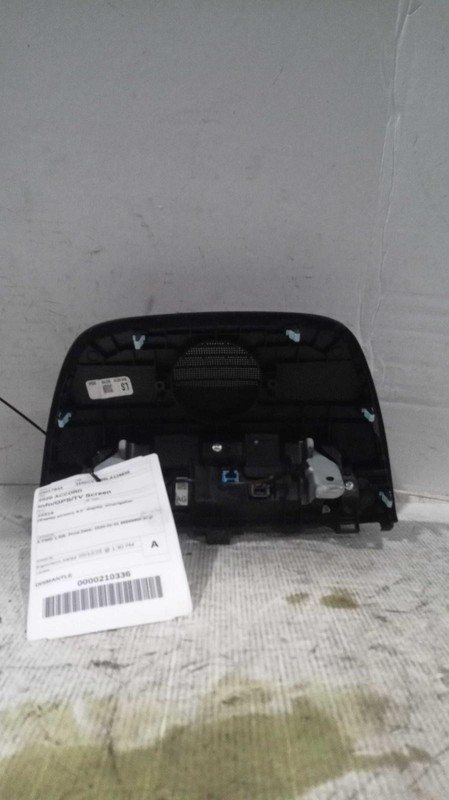 2020 Honda Accord Infotainment Display OEM Black 91K Miles NJ25-17843-446679