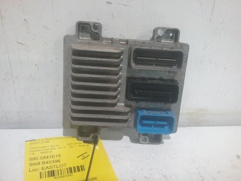 Engine ECM Electronic Control Module VIN P 4th Digit Fits 12-16 CRUZE 3367352