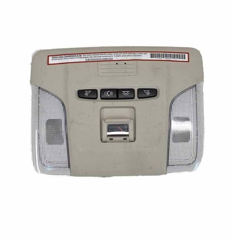 20 22 TOYOTA COROLLA SDN ROOF OVERHEAD CENTER CONSOLE GRAY COLOR OEM 1D111274G