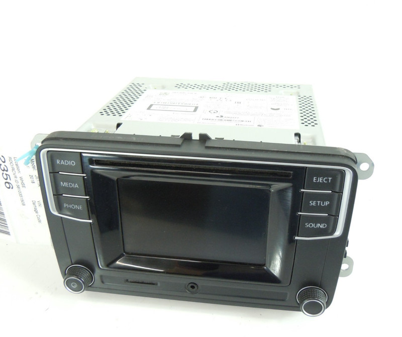 2018 18 Volkswagen Jetta AM FM Radio CD Disc 5.0" Display Player Receiver OEM