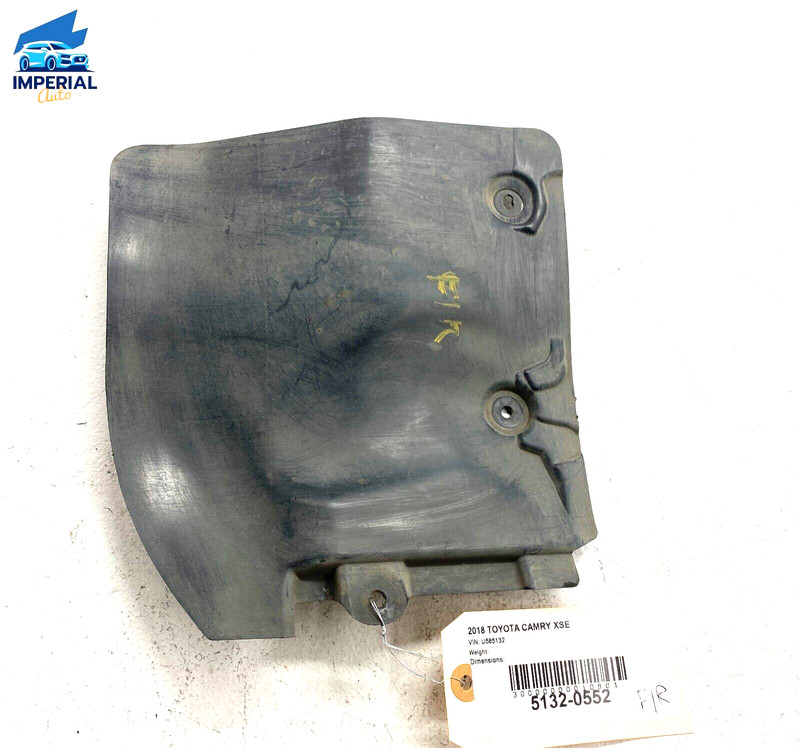 Toyota Camry XSE 2018-23 Front Passenger Side Radiator Support Splash Shield OEM
