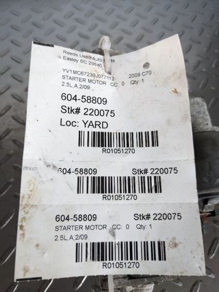 Starter Motor XC70 Fits 06-13 16 VOLVO 70 SERIES 1051270