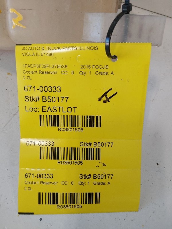 Coolant Reservoir Electric EV Fits 12-18 FOCUS 3501505