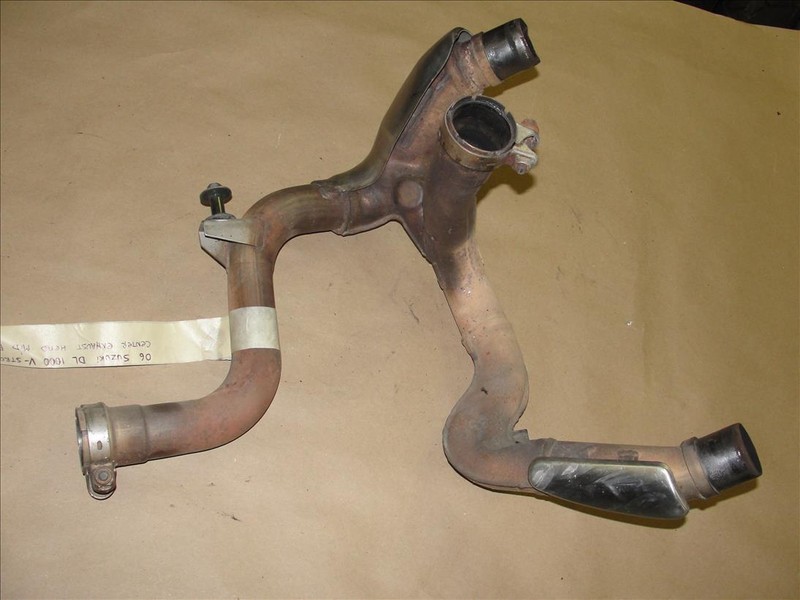 06 SUZUKI DL 1000 V-STROM CENTER EXHAUST HEAD MID PIPE SECTION DL1000
