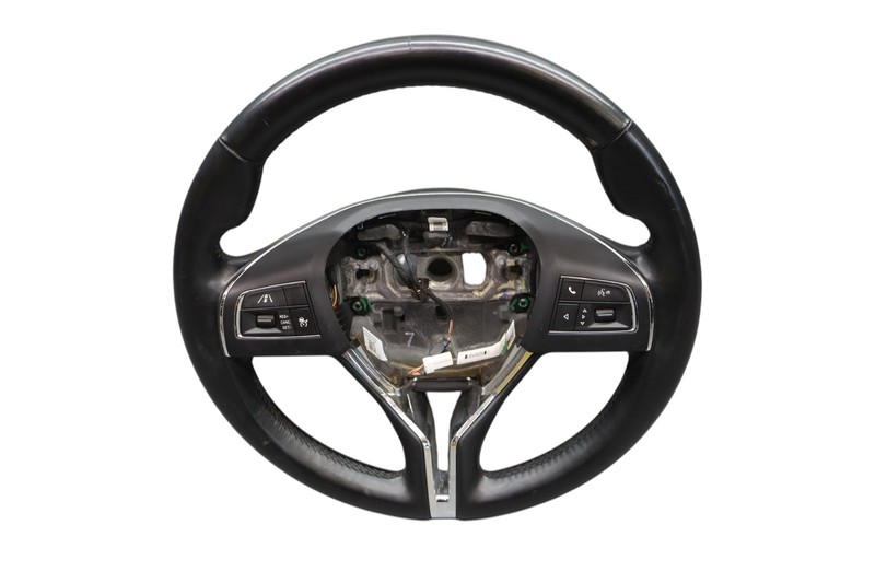 14-16 Maserati Ghibli Quattroporte M157 Steering Wheel Leather Black Oem