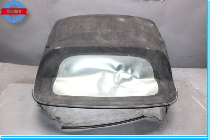 97-02 Porsche Boxster Soft Top Roof W/ Frame & Back Glass Black Oem