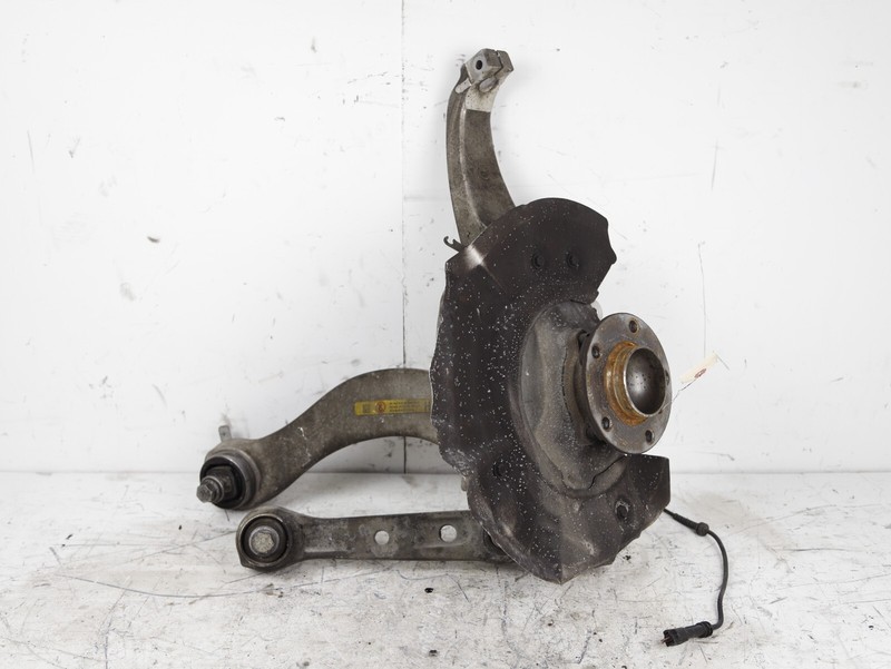 09-15 BMW F01 F02 7-SERIES RWD FRONT LEFT SPINDLE KNUCKLE HUB W/ CONTROL ARMS