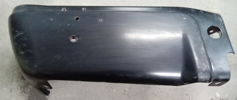 2008-2016 Ford F-250 F-350 LH Rear Bumper End without Sensor Holes Black