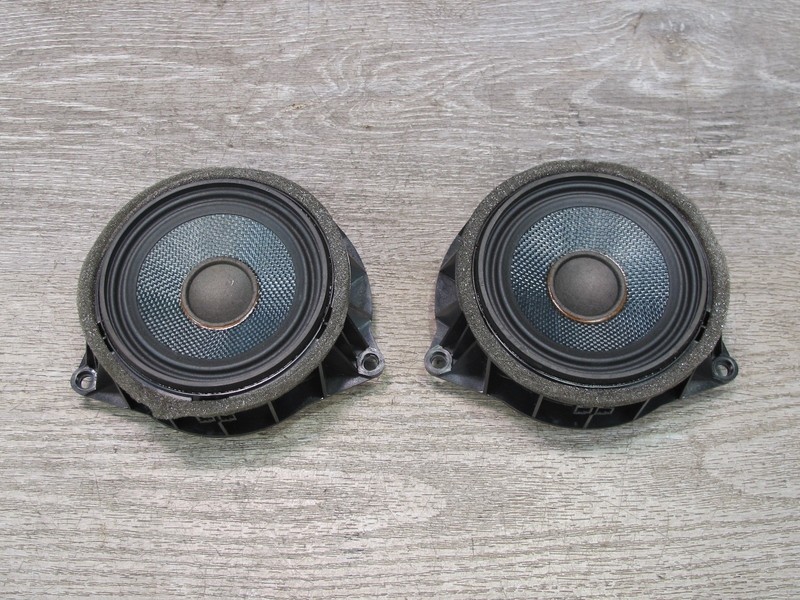 2014-2018 BMW F15 X5 FRONT LEFT & RIGHT DOOR TOP HIFI AUDIO SPEAKER SET OF 2