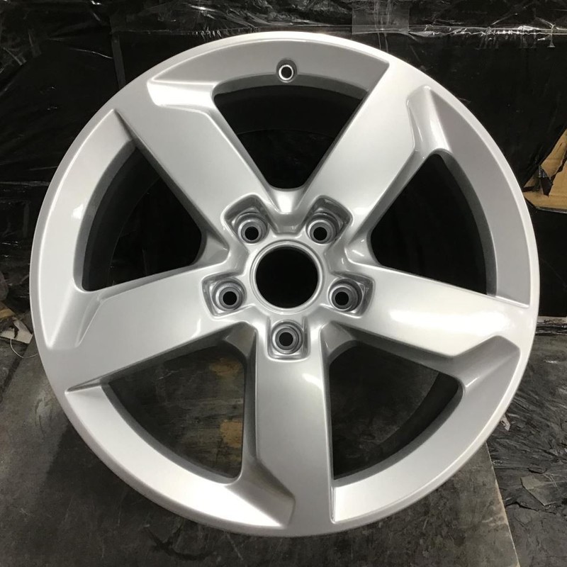 2010-2015 Audi Q7 58935 Wheel 19 x 8-1/2 5 Spoke Rim Silver Painted 4L0601025AH