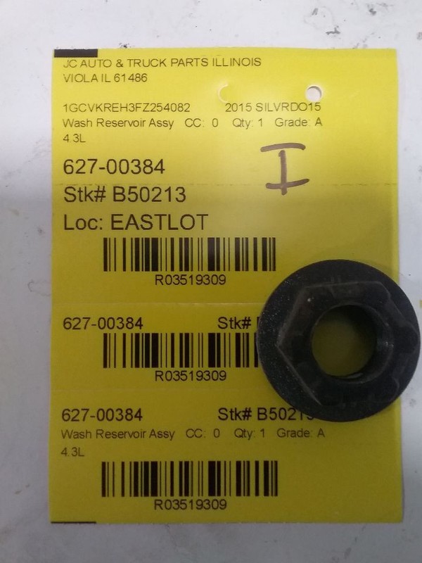 Wash Reservoir Thru 06/19/15 Fits 14-15 SIERRA 1500 PICKUP 3519309